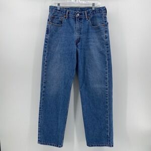 Levis 550 Mens Relaxed Fit Tapered Leg Blue Denim Jeans W34 L30 Medium Wash